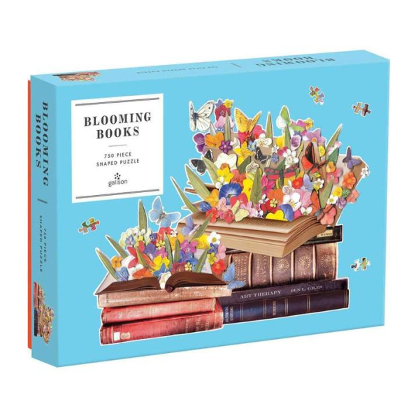 Galison Puzzle Kvetoucí knihy 750 dílků Galison Puzzle Kvetoucí knihy 750 dílků