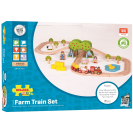 Bigjigs Rail Drevená vláčikodráha farma