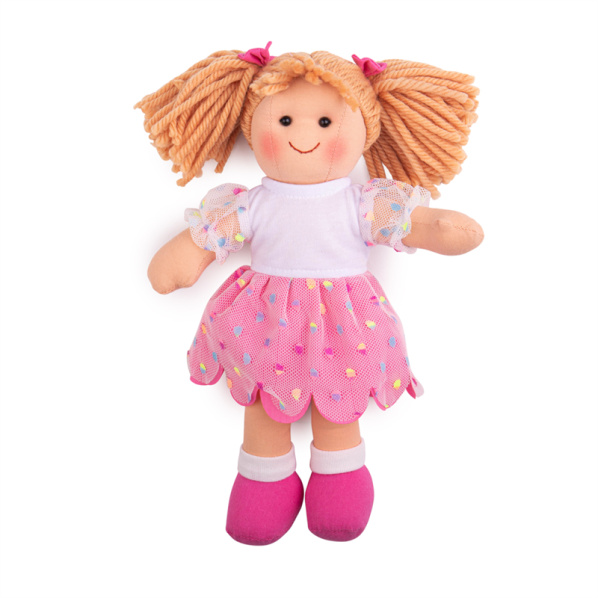 Bigjigs Toys Látková panenka Darcie 28 cm