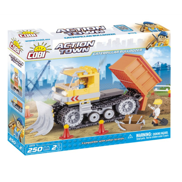Cobi 1673 ACTION TOWN Stavba – Pásový buldozér 