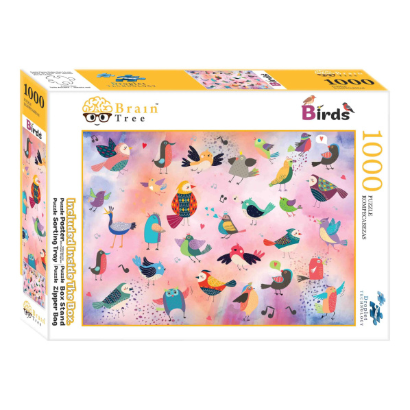 Brain Tree Puzzle Pohádkoví ptáci 1000 dílků Brain Tree Puzzle Pohádkoví ptáci 1000 dílků