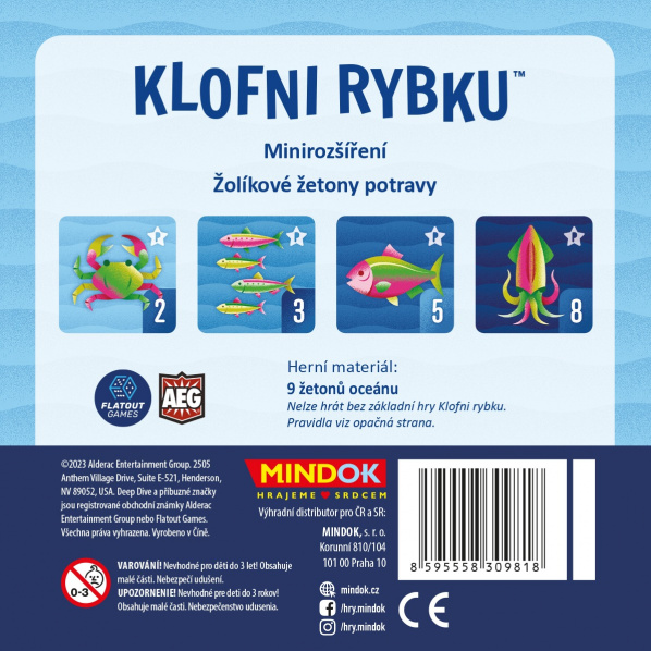 Mindok Klofni rybku – Minirozšíření žolíkové žetony potravy
