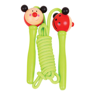 Bigjigs Toys Švihadlo zvieratko lienka 1ks rukoväť zelená