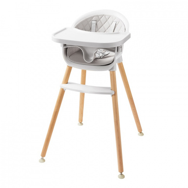 2Kids Toys Jídelní židlička šedá