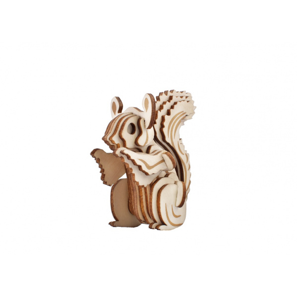 Woodcraft Dřevěné 3D puzzle Veverka Woodcraft Dřevěné 3D puzzle Veverka