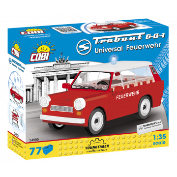 Cobi 24555 Youngtimer Trabant 601 Universal Feuerwehr, 1:35, 77 k