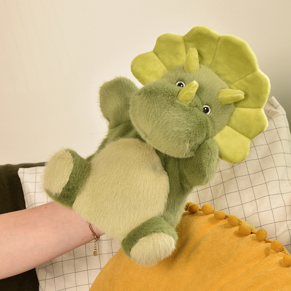 Doudou Histoire d'Ours Plyšový maňásek Dinosaurus zelený 24 cm Doudou Histoire d'Ours Plyšový maňásek Dinosaurus zelený 24 cm