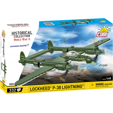 COBI 5882 Americké stíhacie lietadlo Lockheed P-38 Lightning
