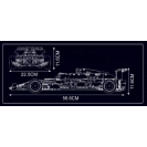 Mould King 13151 Závodné vozidlo A.R. F1 Racing R/C