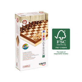 Cayro 601 - Šach skladací 30x 30 cm (FSC drevo)