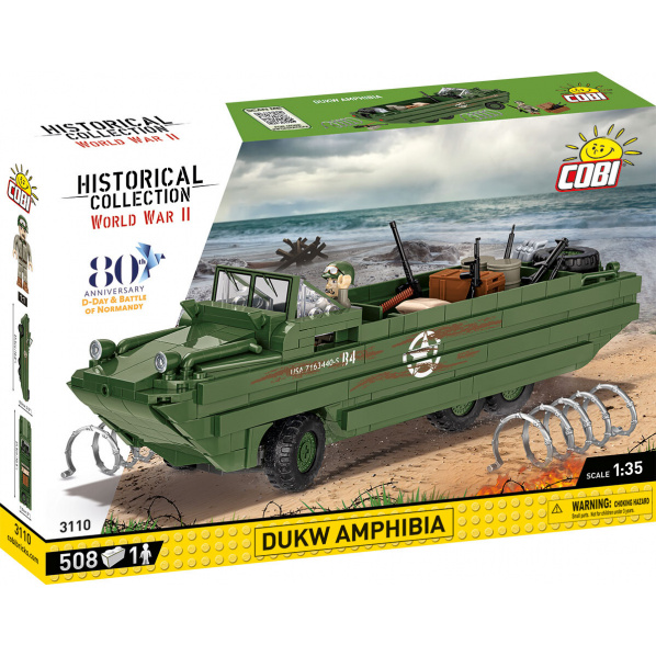 COBI 3110 Americké obojživelné vozidlo DUKW Amphibia D-DAY COBI 3110 Americké obojživelné vozidlo DUKW Amphibia D-DAY