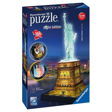 Ravensburger Socha slobody 3D Nočná edícia 108 dielikov