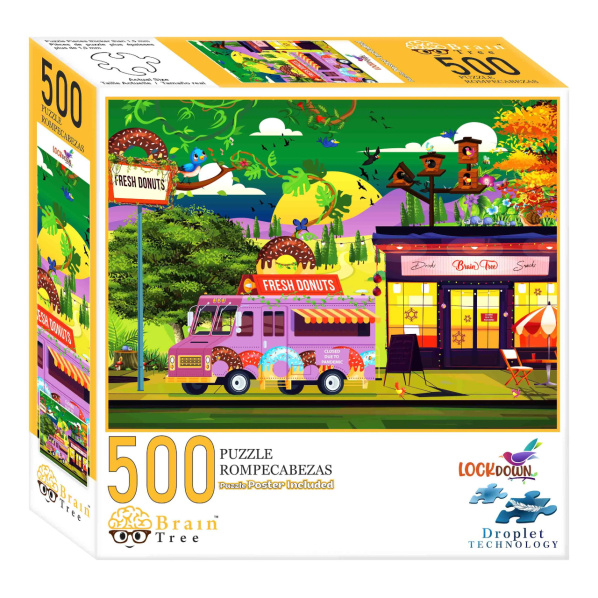 Brain Tree Puzzle Po zavření 500 dílků Brain Tree Puzzle Po zavření 500 dílků