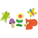 Vilac drevené magnetky Záhrada (20 ks)