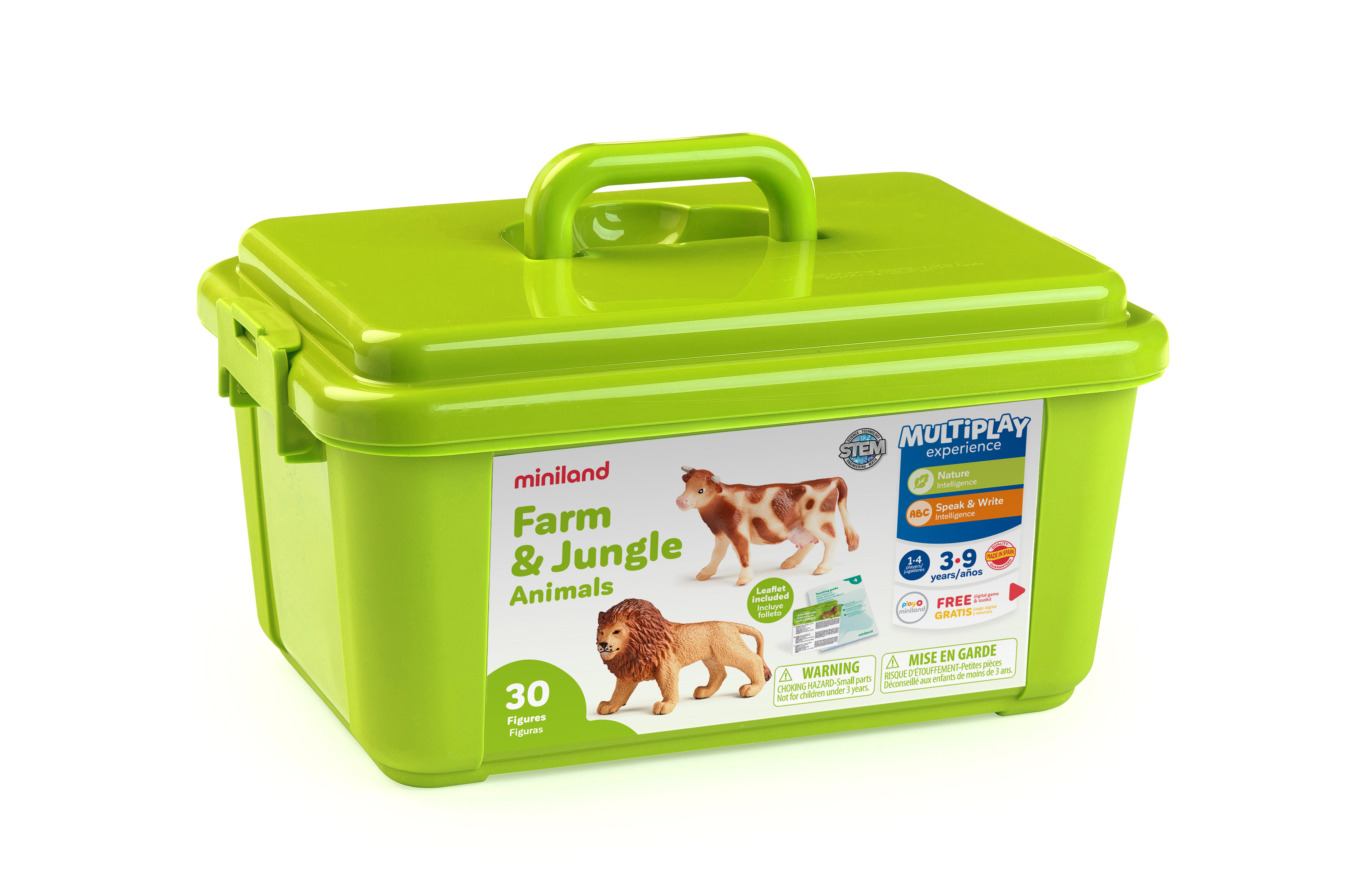 Miniland Farm & Jungle Animals 30 figurek zvířat Pygmalino