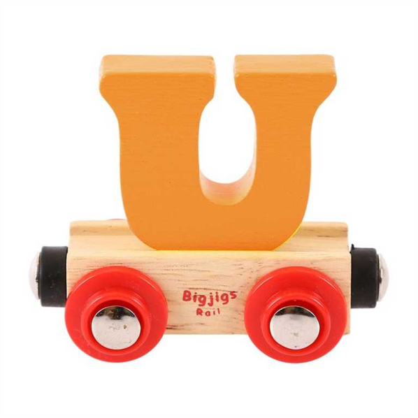 Bigjigs Rail Vagónik drevené vláčikodráhy - Písmeno U Bigjigs Rail Vagónik drevené vláčikodráhy - Písmeno U