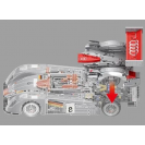 Bole Brick 23044 Závodné auto Audi R8 LM-P