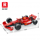 Reobrix 11007 F1 závodné auto červené R/C 1:8 
