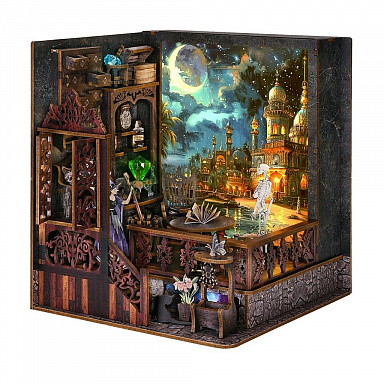 2Kids Toys 3D dřevěná skládačka miniatura domečku Kouzelná komnata