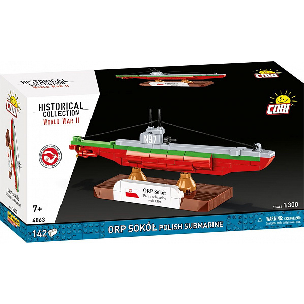 COBI 4863 ORP Sokół – poľská ponorka