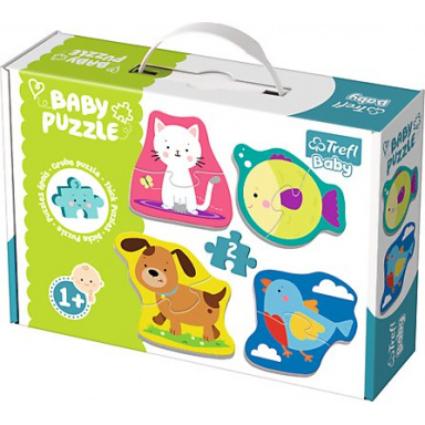 TREFL Baby puzzle Zvieratá 4×2 dieliky