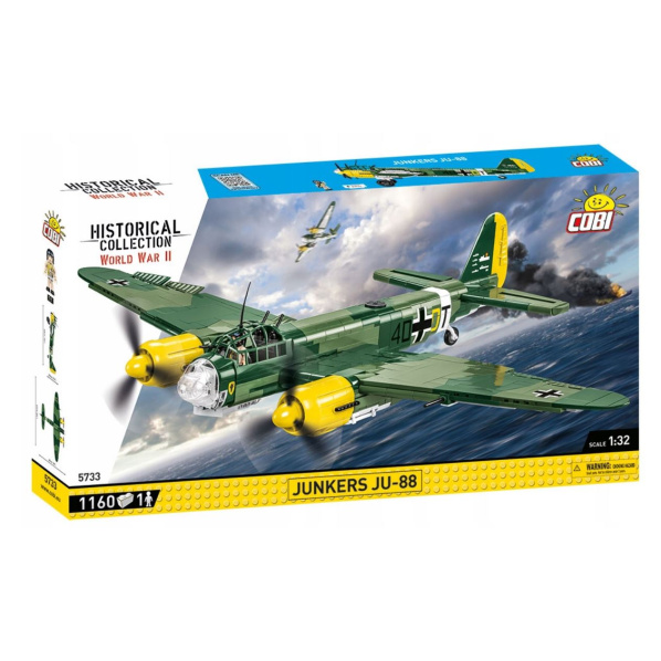 Cobi 5733 Nemecké bombardovacie lietadlo Junkers JU-88 A 4 Cobi 5733 Nemecké bombardovacie lietadlo Junkers JU-88 A 4
