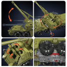 Mould King 20031 Česká samohybná húfnica R/C