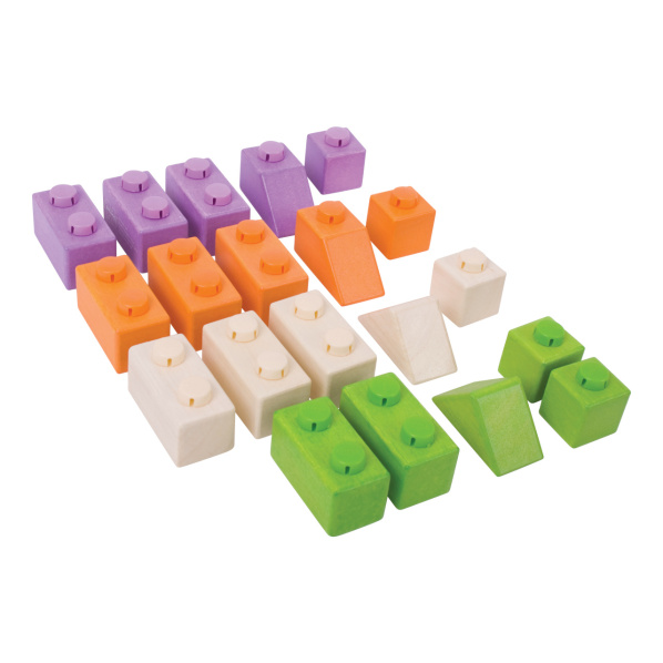 Bigjigs Baby Dřevěné Spojkostky Basic set Bigjigs Baby Dřevěné Spojkostky Basic set