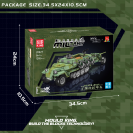 Mould King 20027 R/C Kolopásový transportér SD KFZ 251/1 + protitankové delo PAK 40