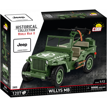 COBI 2805 Americký terénny automobil Jeep Willys MB
