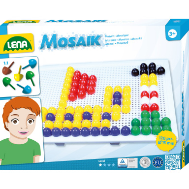 Lena Mozaika veľká, klobúčik, 15 mm, hladký