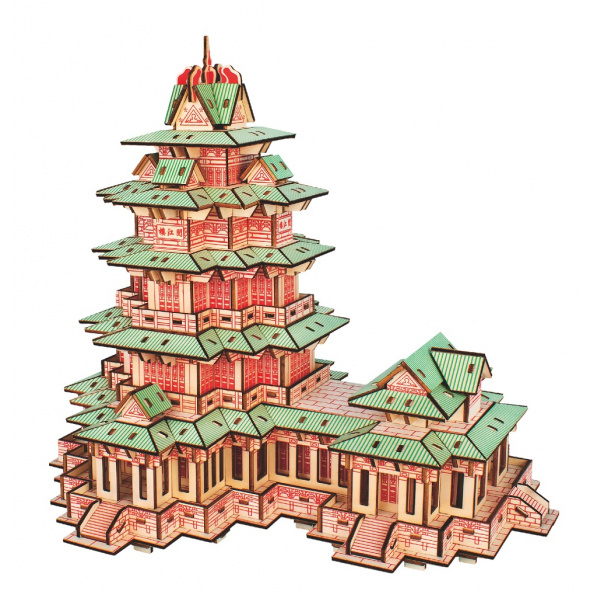 Woodcraft Dřevěné 3D puzzle YueJiang Tower Woodcraft Dřevěné 3D puzzle YueJiang Tower