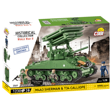 Cobi  2569 Americký tank M4A3 Sherman s raketometom T34 Calliope – Executive Edition