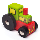 Bigjigs Rail Vagon s traktorom + 2 koľaje