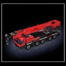 Mould King 17074 Červený autožeriav R/C LTM 1110