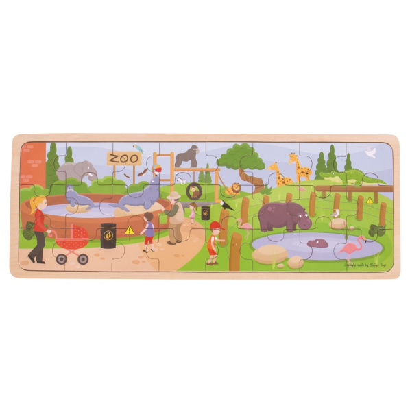 Bigjigs Toys Dřevěné puzzle ZOO