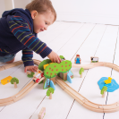 Bigjigs Rail Drevená vláčikodráha farma