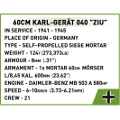 Cobi 2560 NEMECKÉ SAMOHYBNÉ DELO KARL-GERÄT 040 ZIU