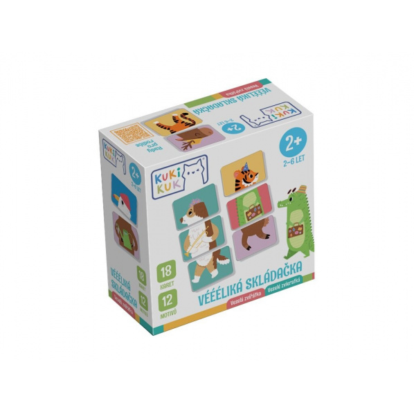 Betexa KukiKuk - Véééliká skladačka Veselé zvieratká