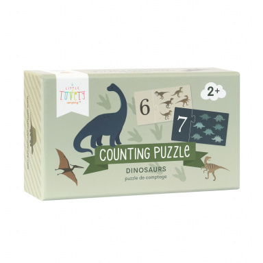 A Little Lovely Company - přiřazovací puzzle – počítání s dinosaury