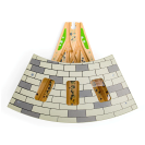 Bigjigs Rail Trojité depo s bránou