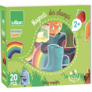 Vilac Drevené magnetky vidiek (20 ks)