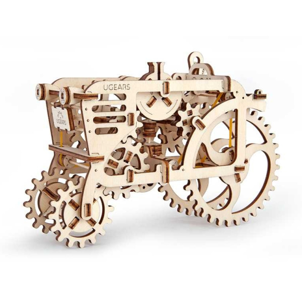 Ugears 3D dřevěné mechanické puzzle Traktor Ugears 3D dřevěné mechanické puzzle Traktor