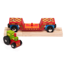 Bigjigs Rail Vagon s traktorom + 2 koľaje