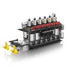 Mould King 10209 Šesťvalcový motor lietadlovej lode