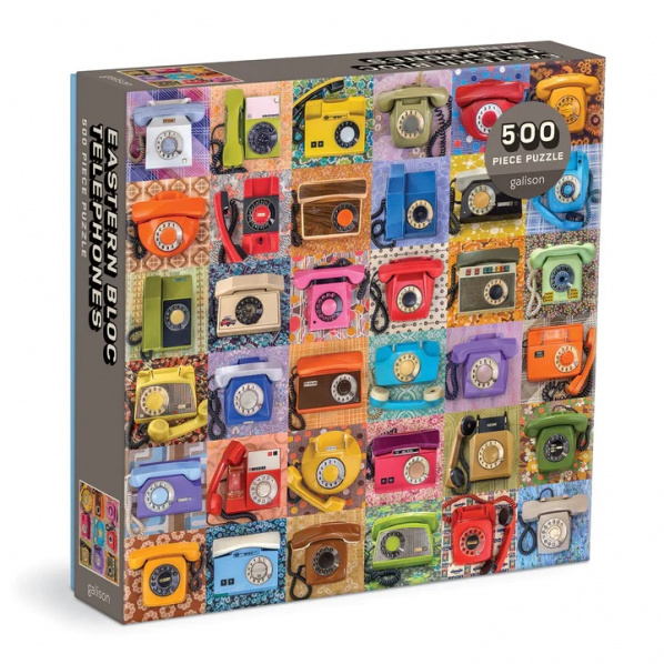Galison Puzzle Troy Litten Eastern Bloc Telephones 500 dílků Galison Puzzle Troy Litten Eastern Bloc Telephones 500 dílků
