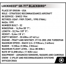 COBI 5891 Americké lietadlo Lockheed SR-71 Blackbird