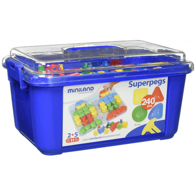 Miniland SUPERPEGS 240 PCS. PRIMARY C