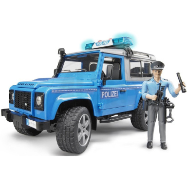 BRUDER 2597 Policejní AUTO LAND ROVER S FIGURKOU