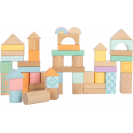 Small Foot Drevené kocky pastelové 50 ks